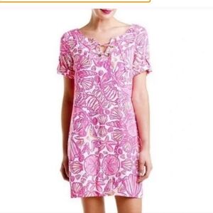 Lilly Pulitzer Everett dress hotty pink sailor